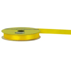 10mm Bright Yellow Polyester Satin Ribbon 10m