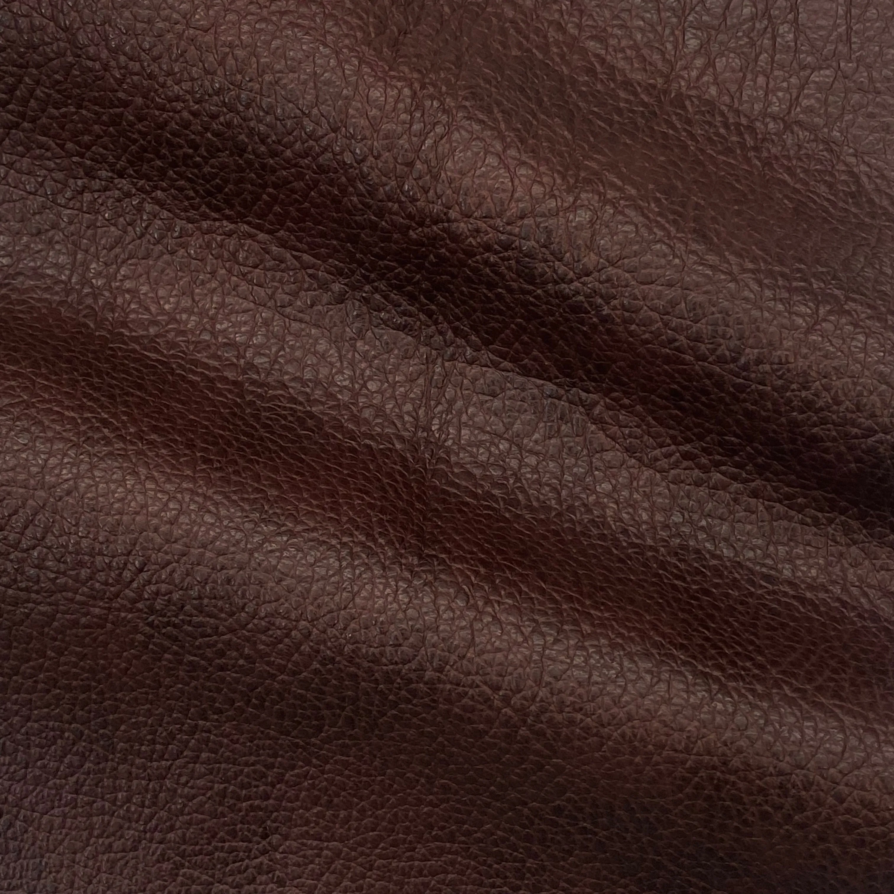 3oz (1.4mm) Pebble Cow Leather- Mahogany (per square foot)