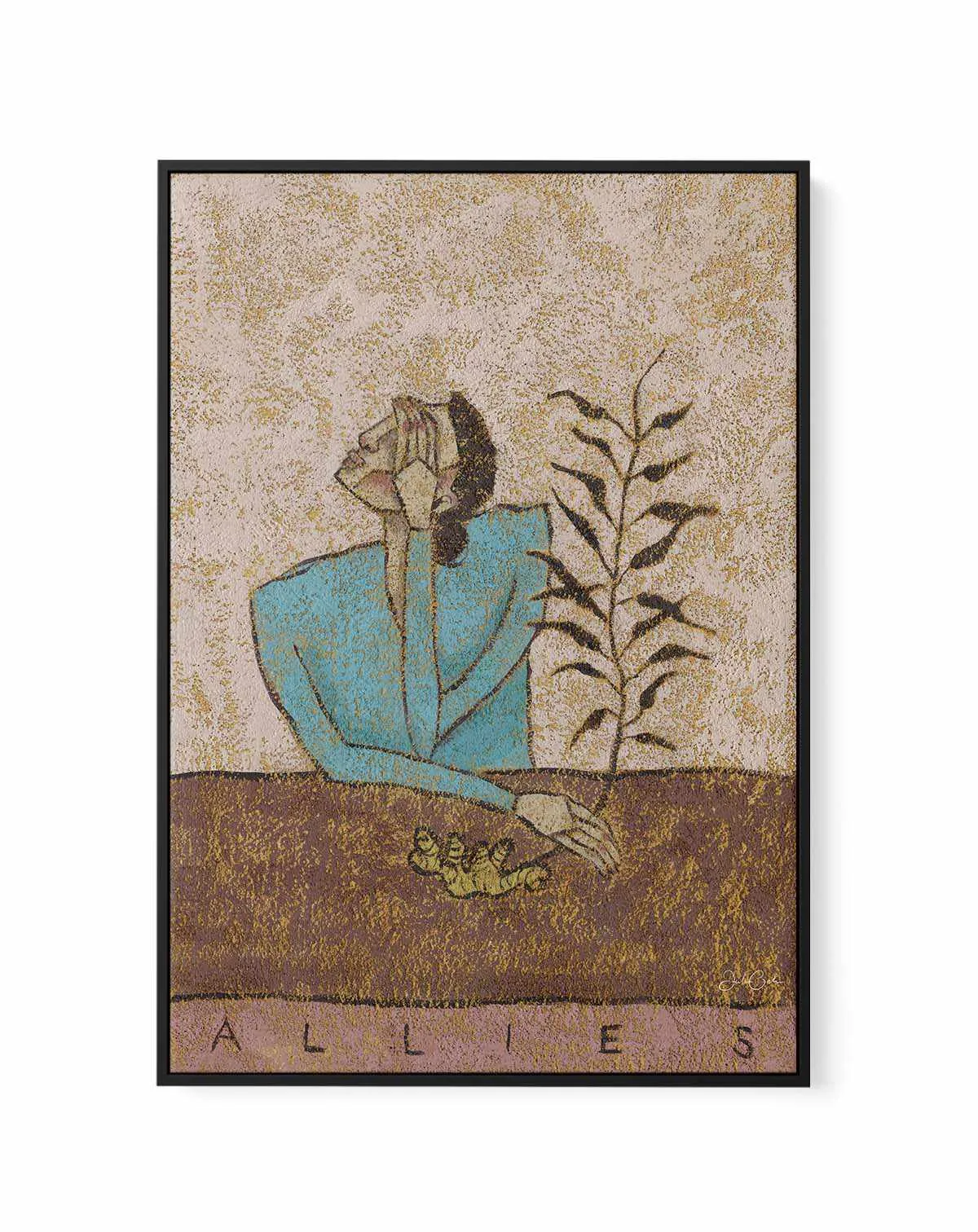 Allies by Julie Celina | Framed Canvas Art Print