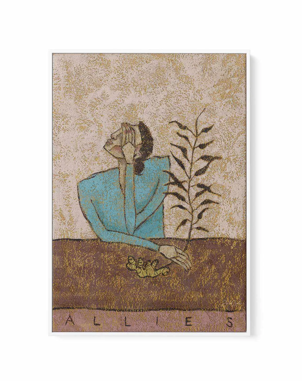 Allies by Julie Celina | Framed Canvas Art Print