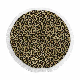 Animal print 4  Circular Beach Shawl 59"