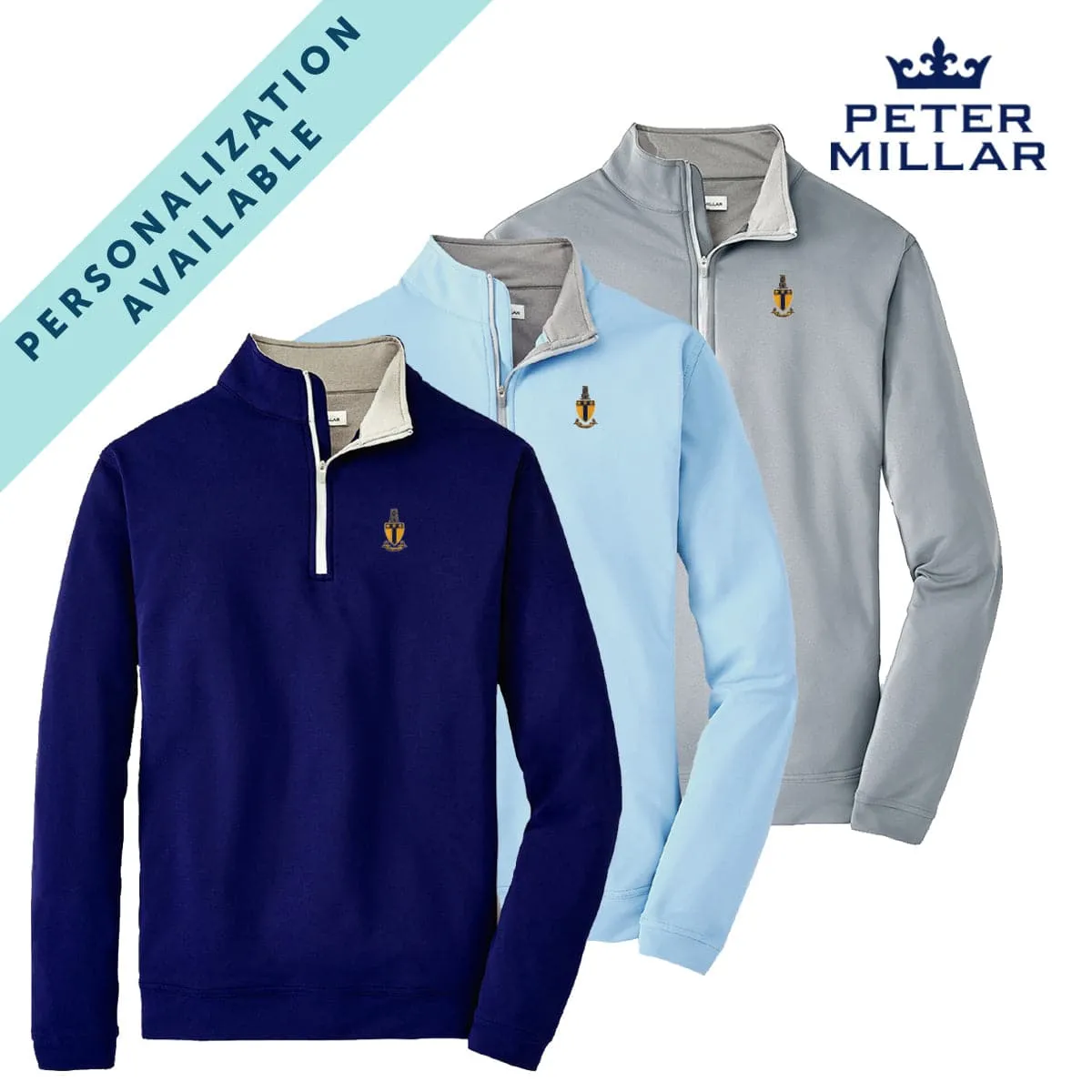 ATO Personalized Peter Millar Perth Stretch Quarter Zip