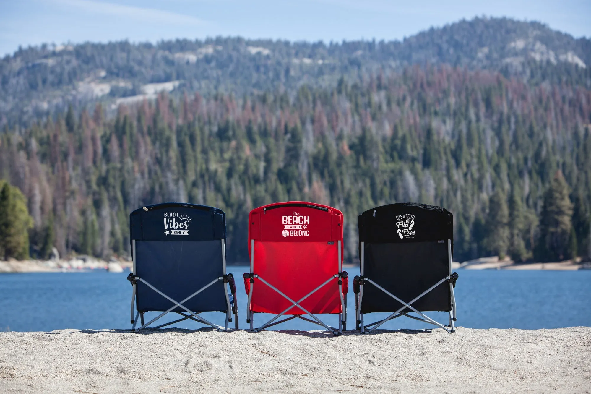 Beach Sayings The Beach is Where I Belong - Tranquility Beach Chair with Carry Bag