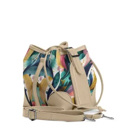 Beige Bucket Bags Color Flow