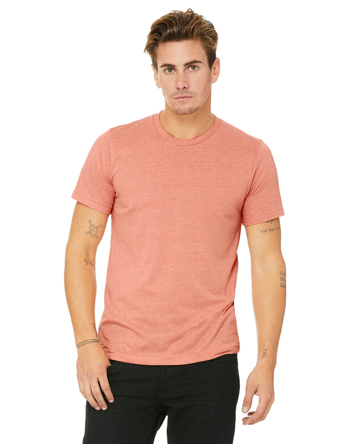 Bella   Canvas® 3001CVC Unisex Jersey T-Shirt - Heather Colors, Blank Shirts