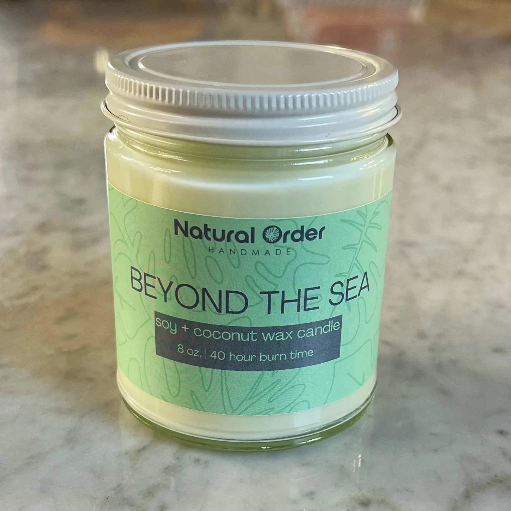 Beyond the Sea, Soy   Coconut Wax Candle 8 ounce