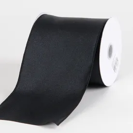 Black - Budget Satin Ribbon - ( W: 4 inch | L: 10 Yards )