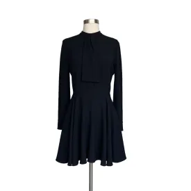 Black Long Sleeve Button Up Dress - S