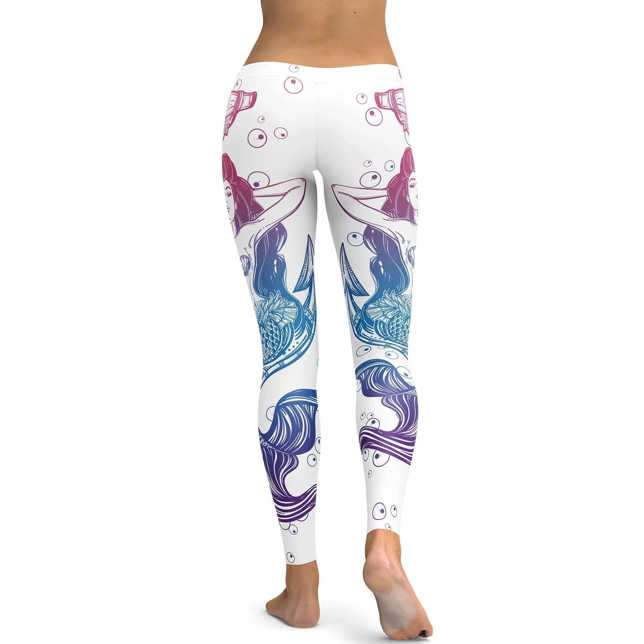 Bright White Mermaid Leggings