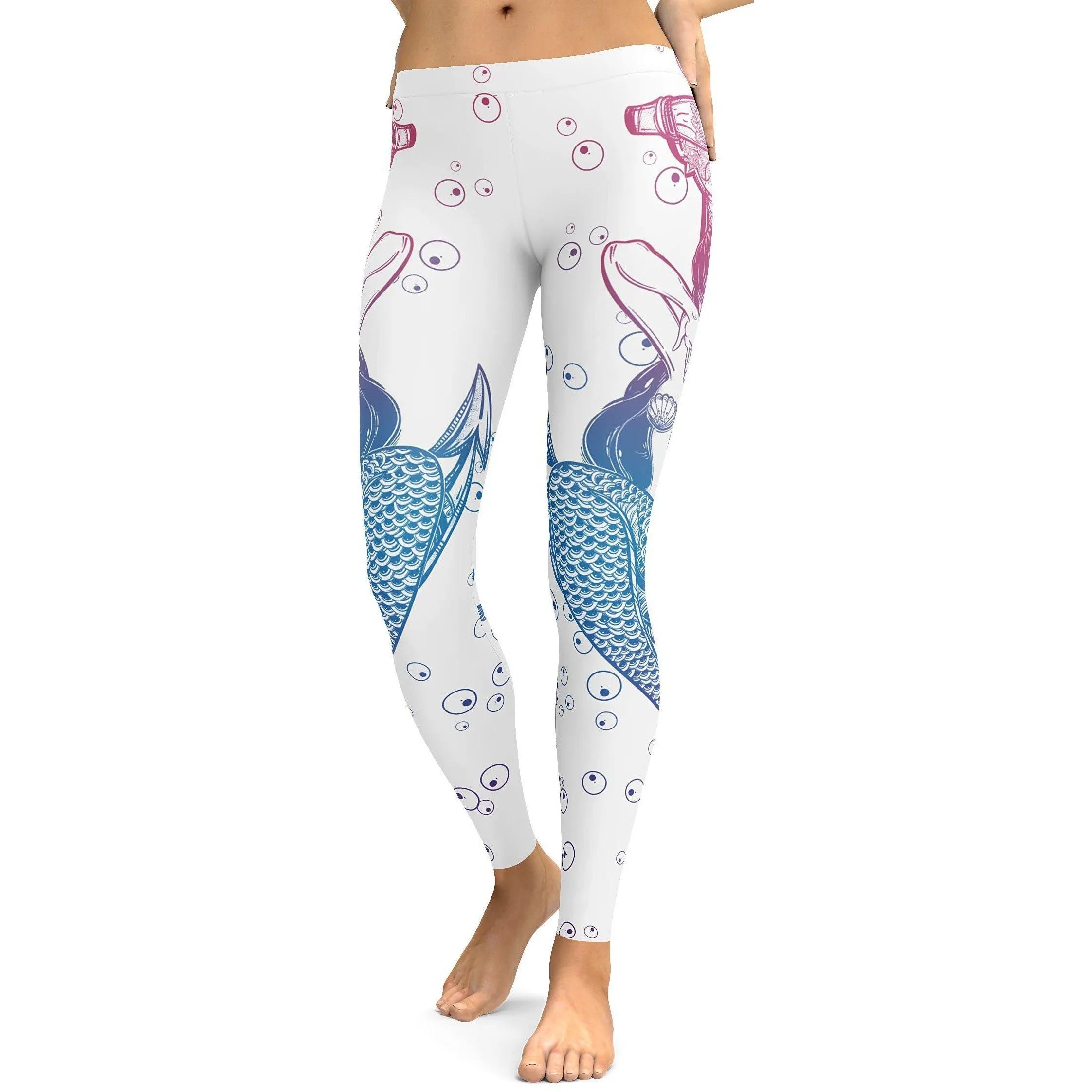 Bright White Mermaid Leggings