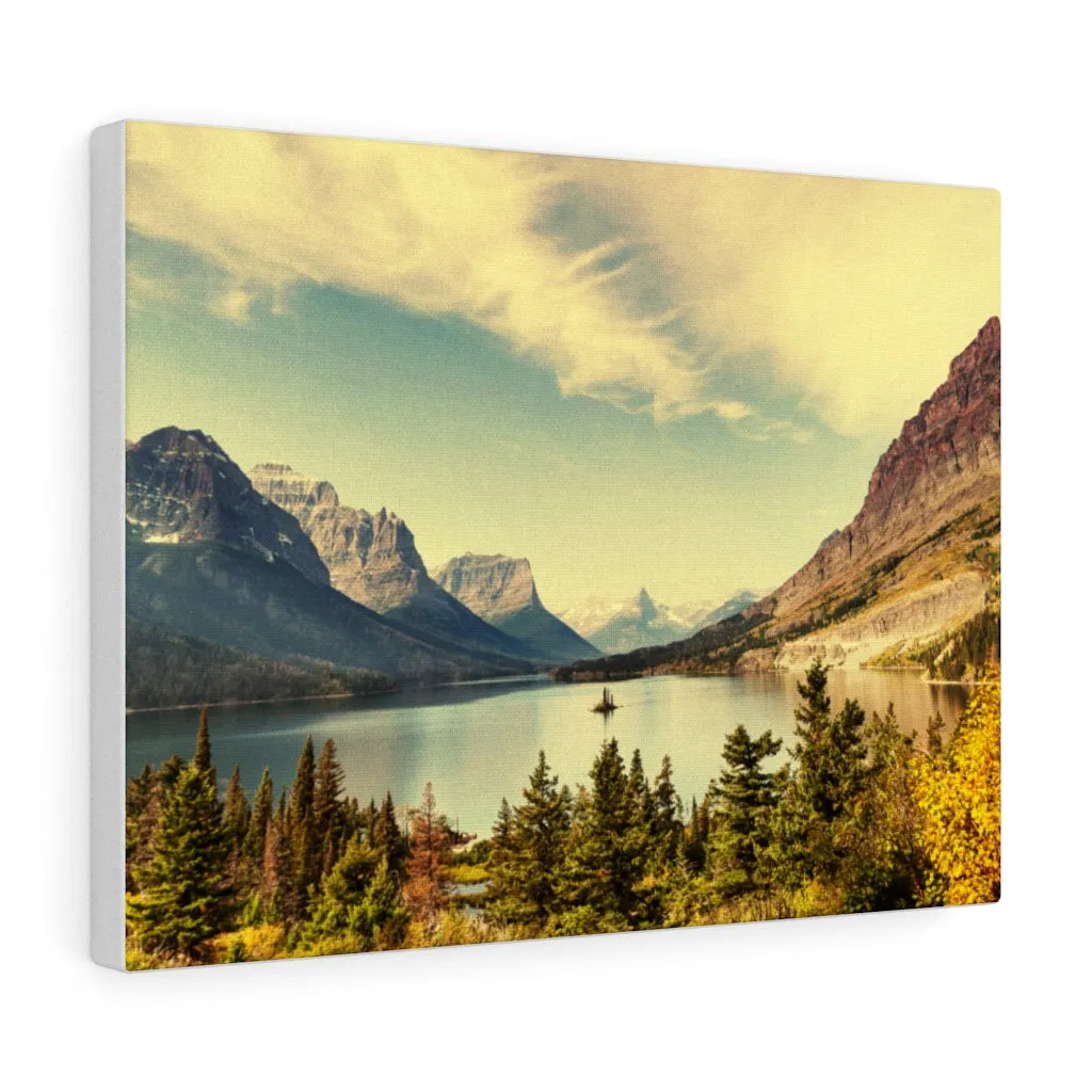 Canvas, Mountain Lake Scenic Art, Wall Art Canvas, Wall Decor, Home Decor