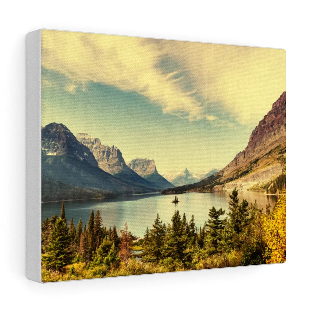 Canvas, Mountain Lake Scenic Art, Wall Art Canvas, Wall Decor, Home Decor