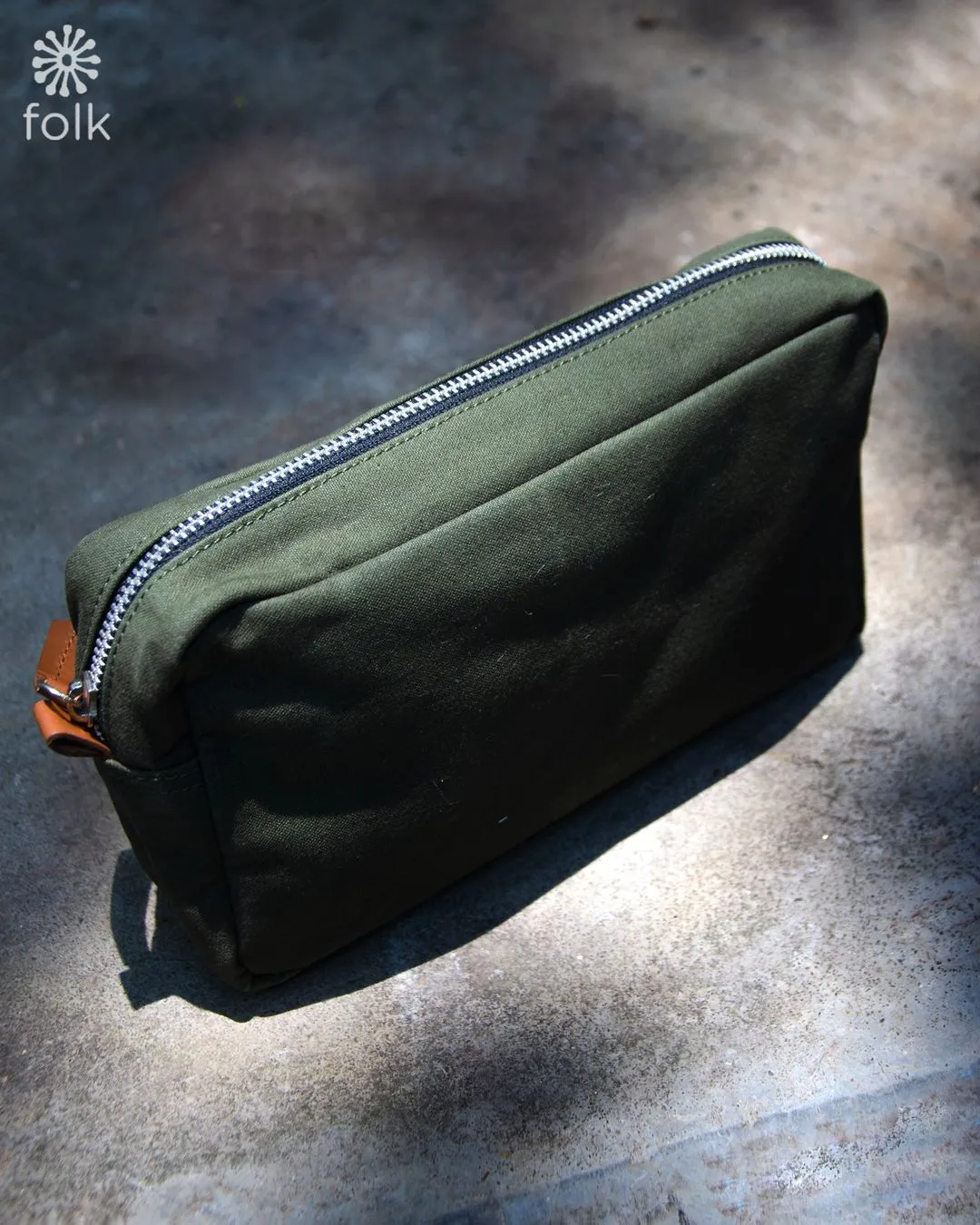 Canvas Zipper Toiletry Bag