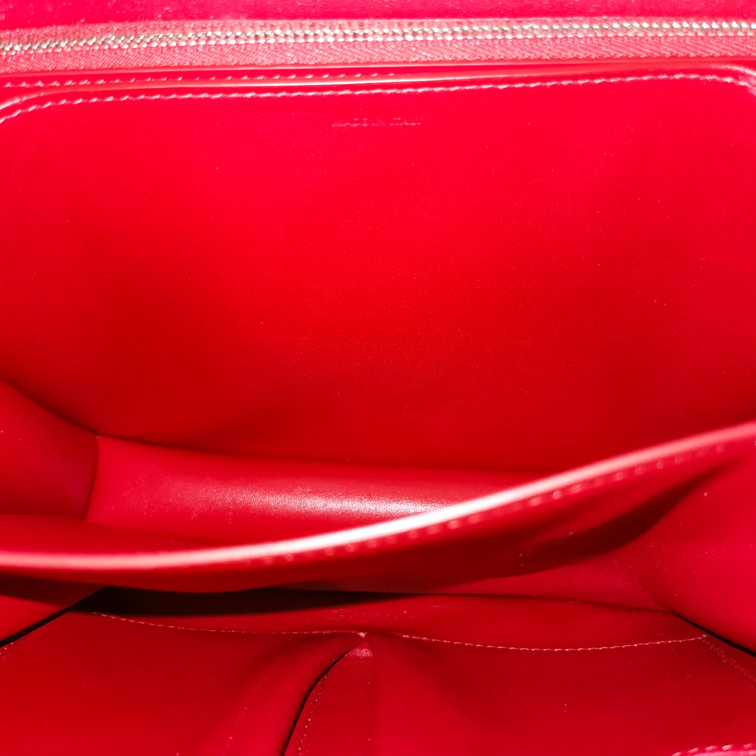 Celine Classic Box Medium Red Calfskin