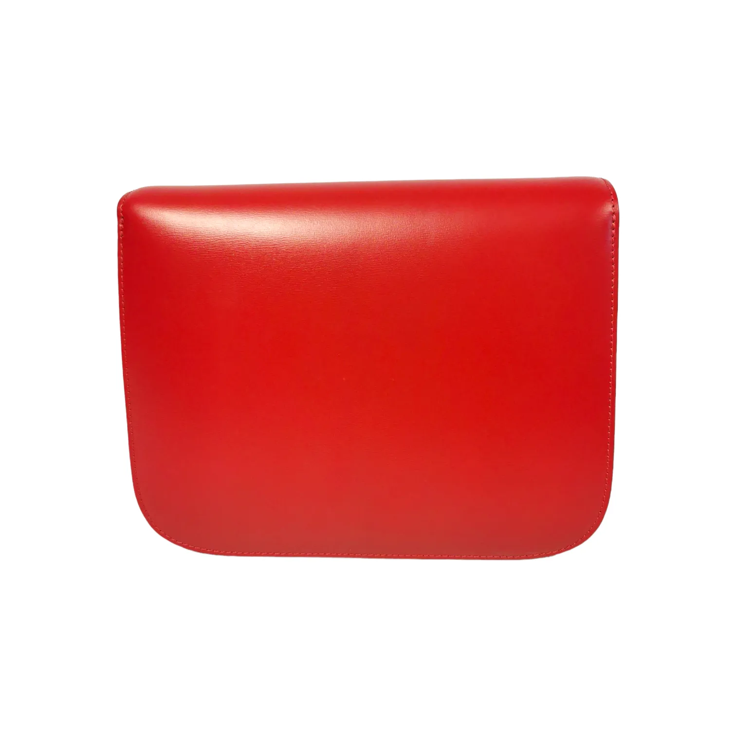 Celine Classic Box Medium Red Calfskin