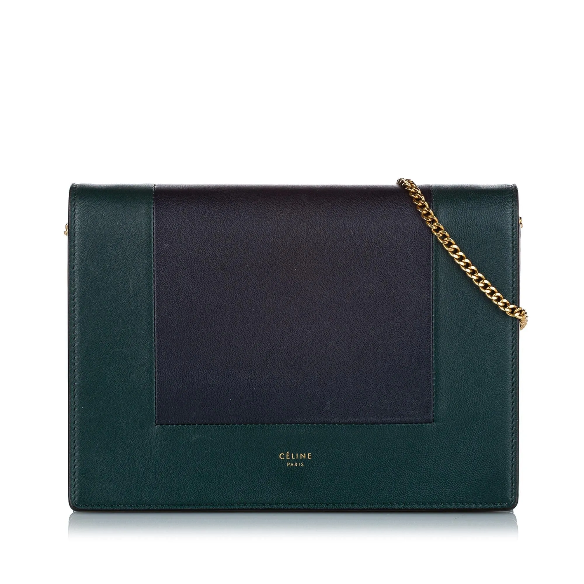 Celine Frame Leather Wallet On Chain (SHG-23361)