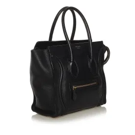 Celine Micro Luggage Tote Leather Handbag (SHG-36197)