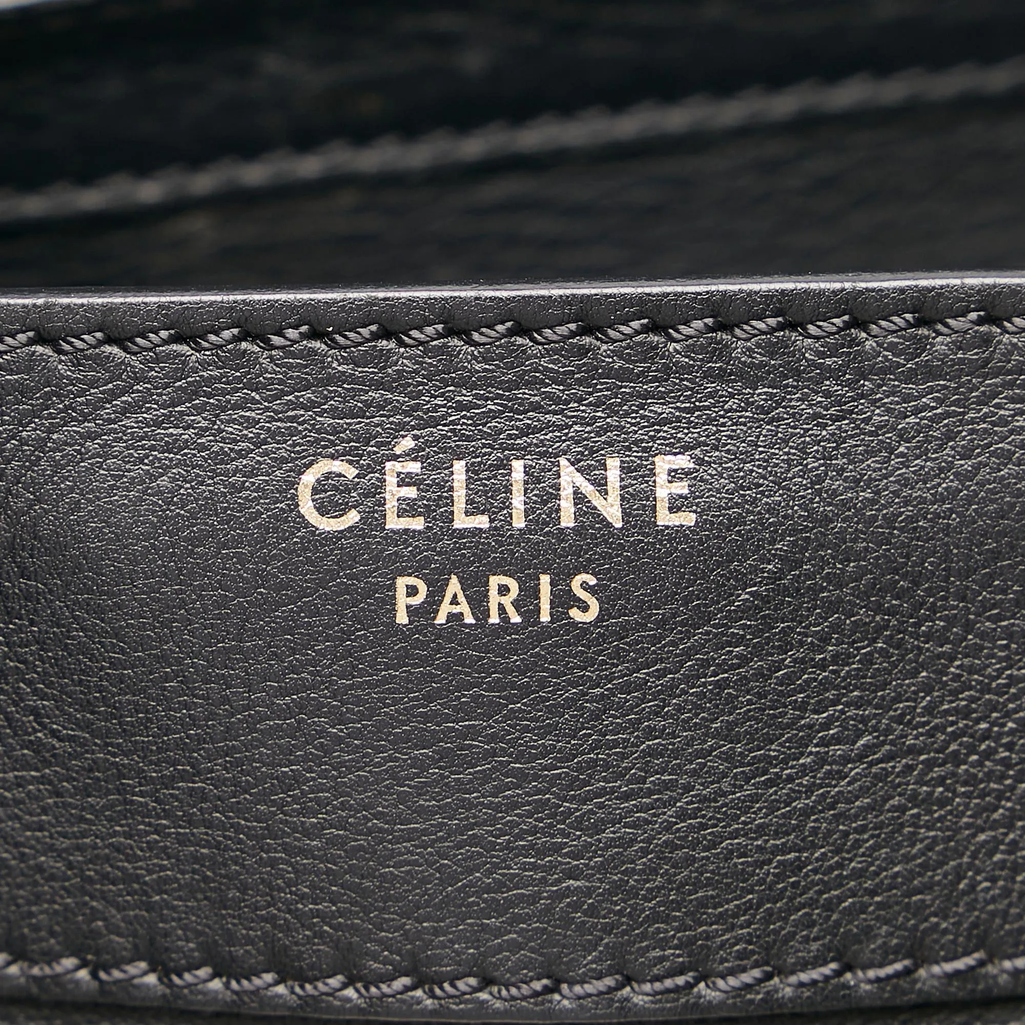 Celine Micro Luggage Tote Leather Handbag (SHG-36197)