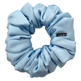 Cinderella Blue Satin Silk Scrunchie