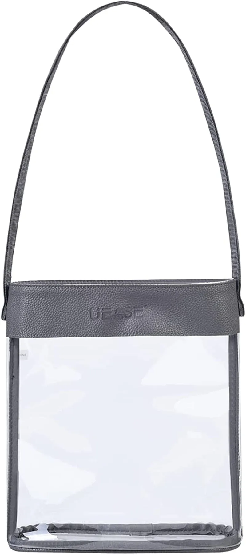 Clear Bucket Bag with Magnetic Buckle Closure