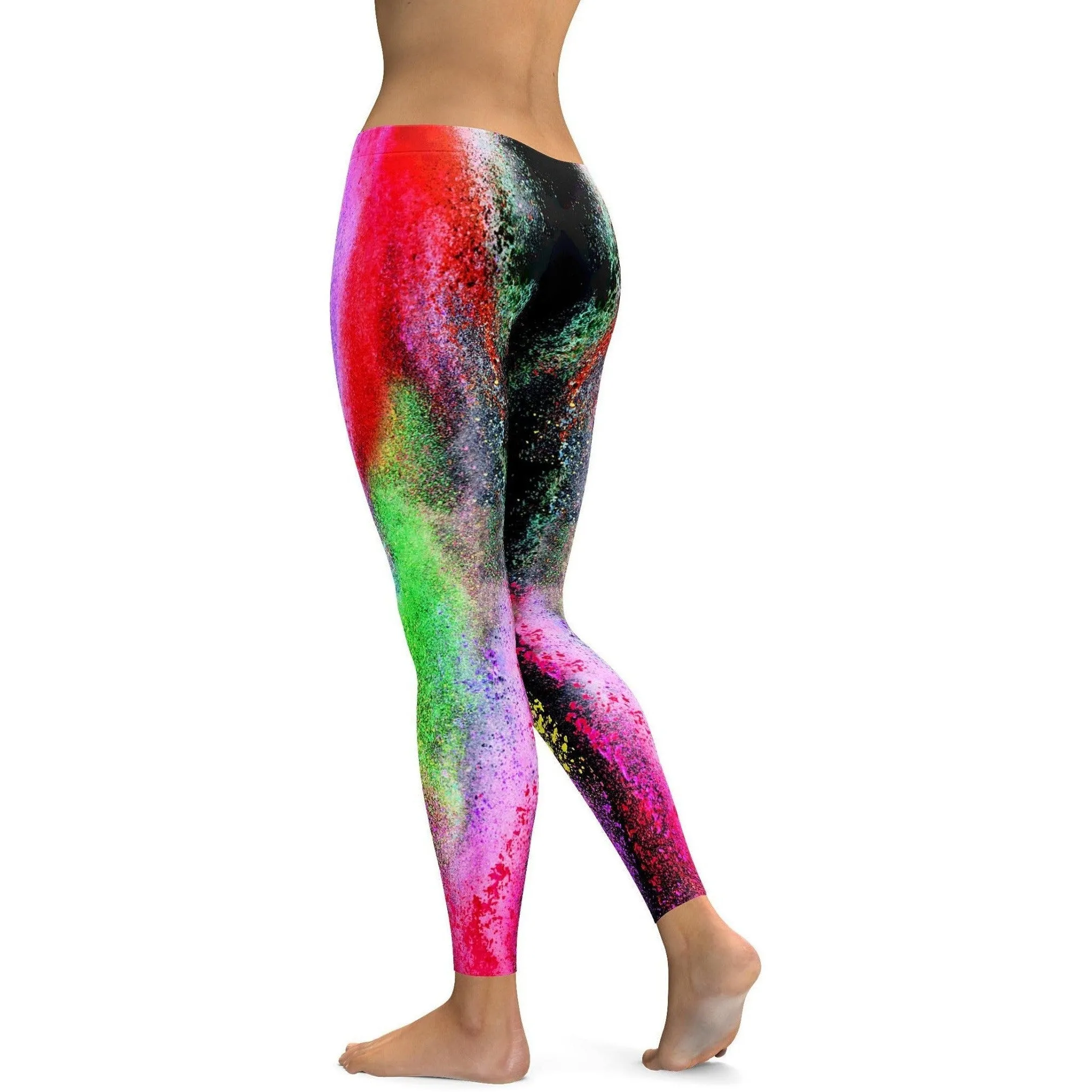 Colorful Powder Explosion Leggings