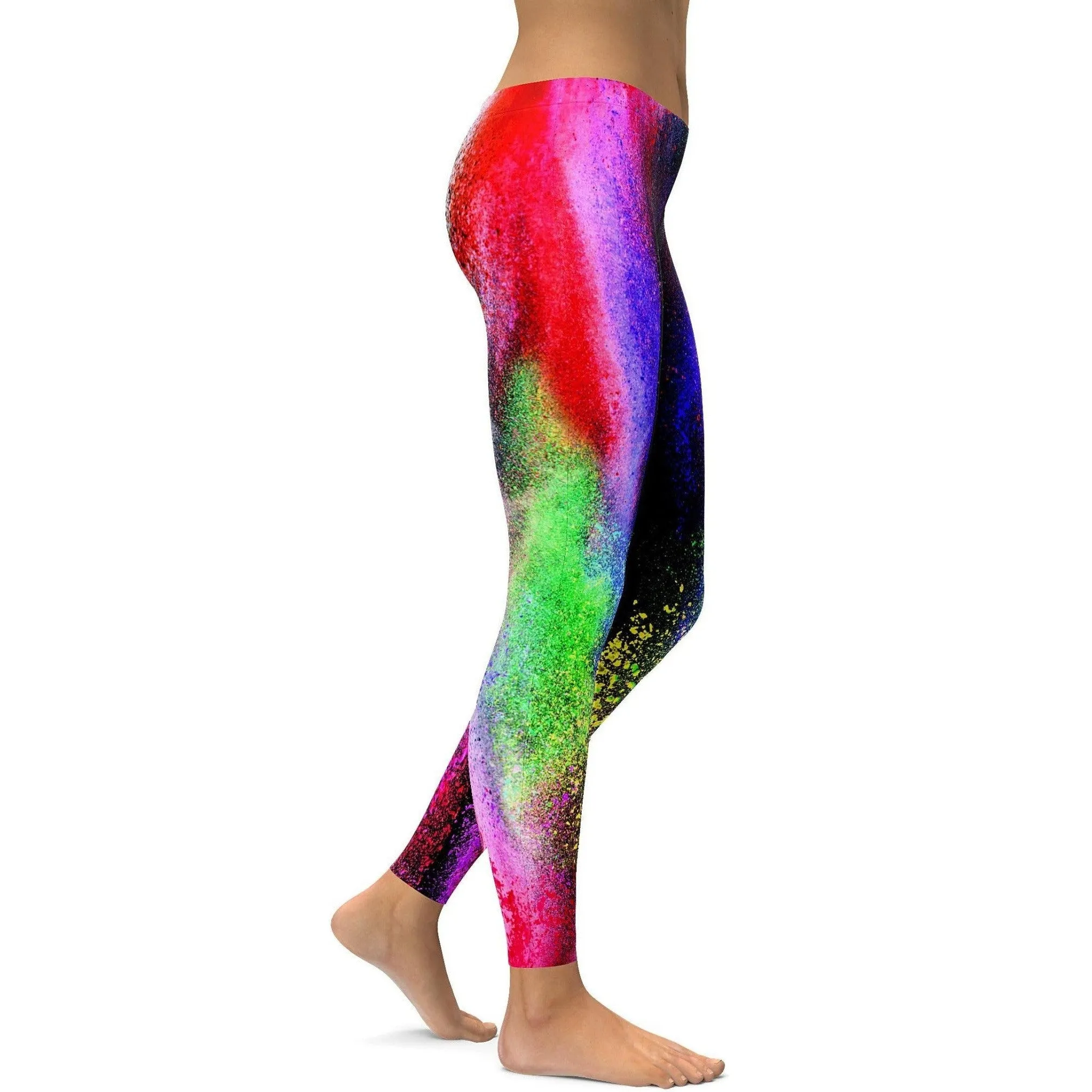 Colorful Powder Explosion Leggings