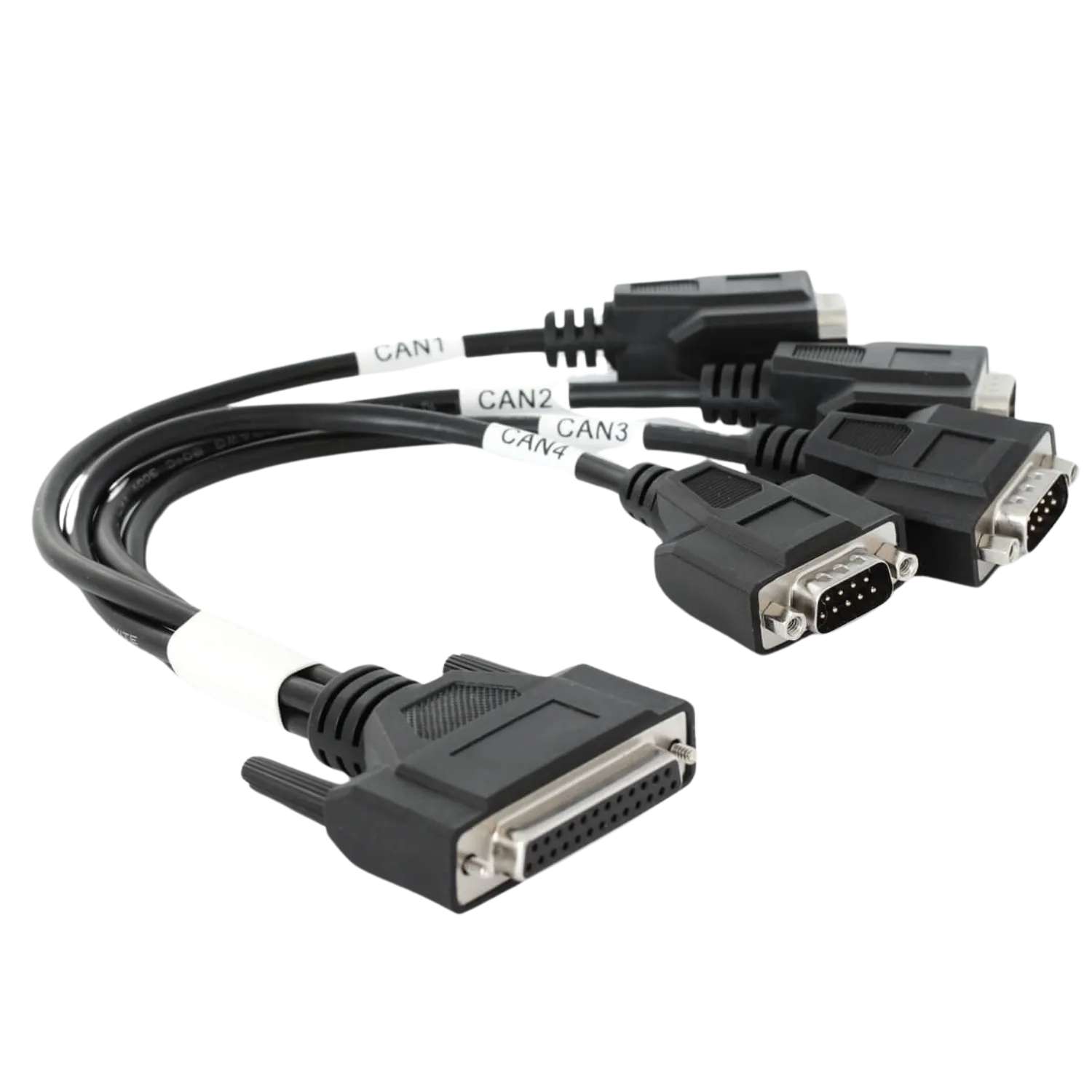 DB25-to-4x-DB9: 4 x CAN Cable Adapter