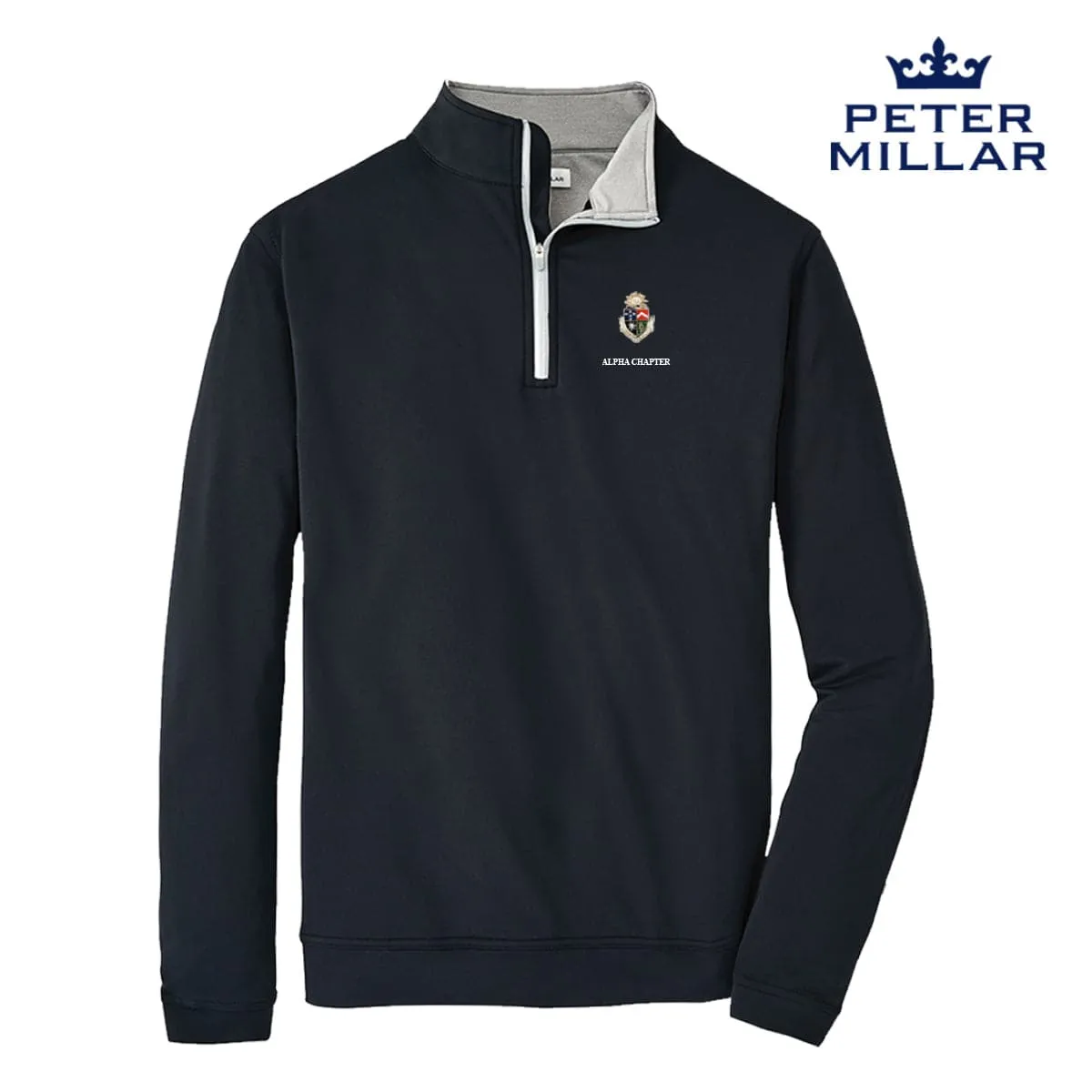 Delt Personalized Peter Millar Perth Stretch Quarter Zip