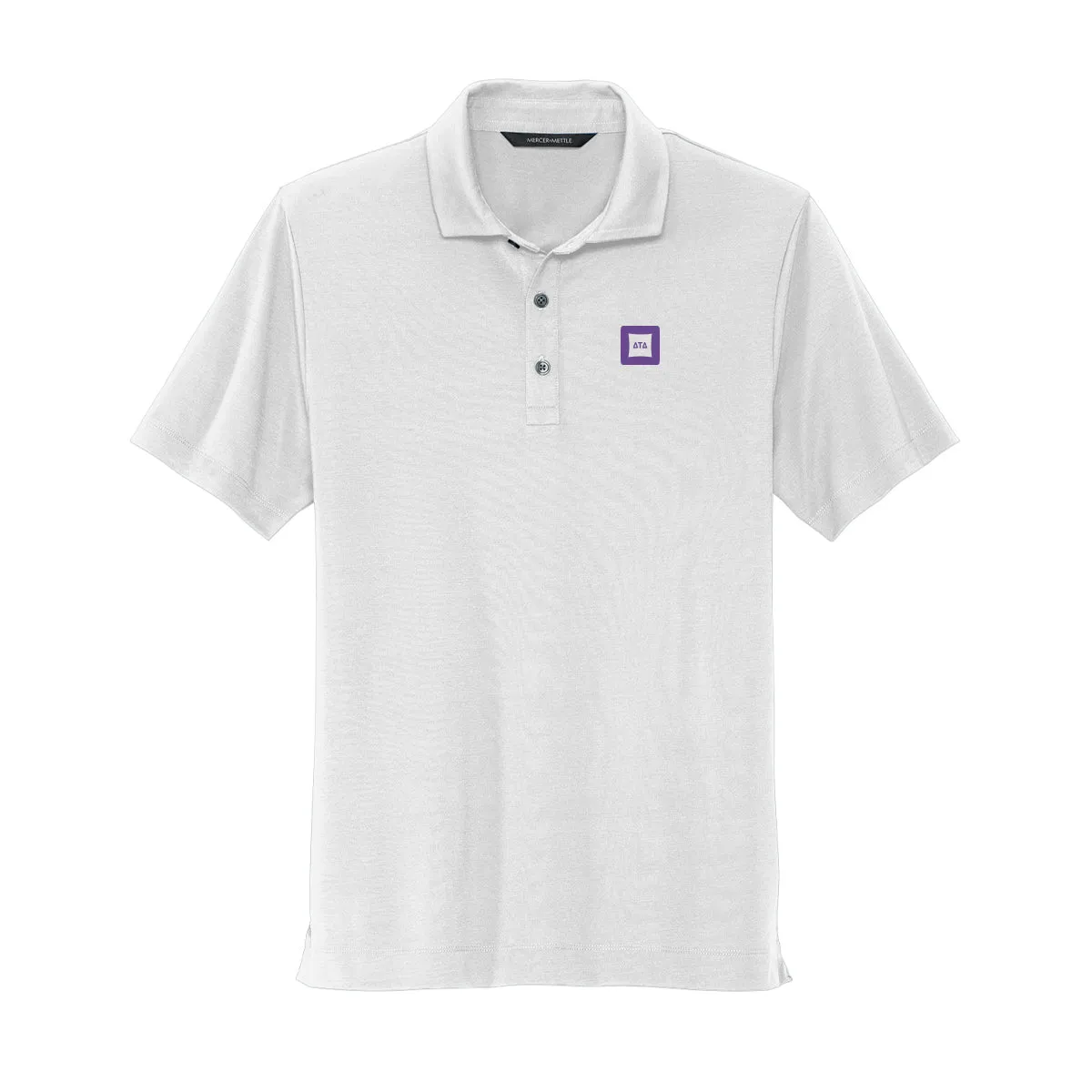 Delt White Badge Polo