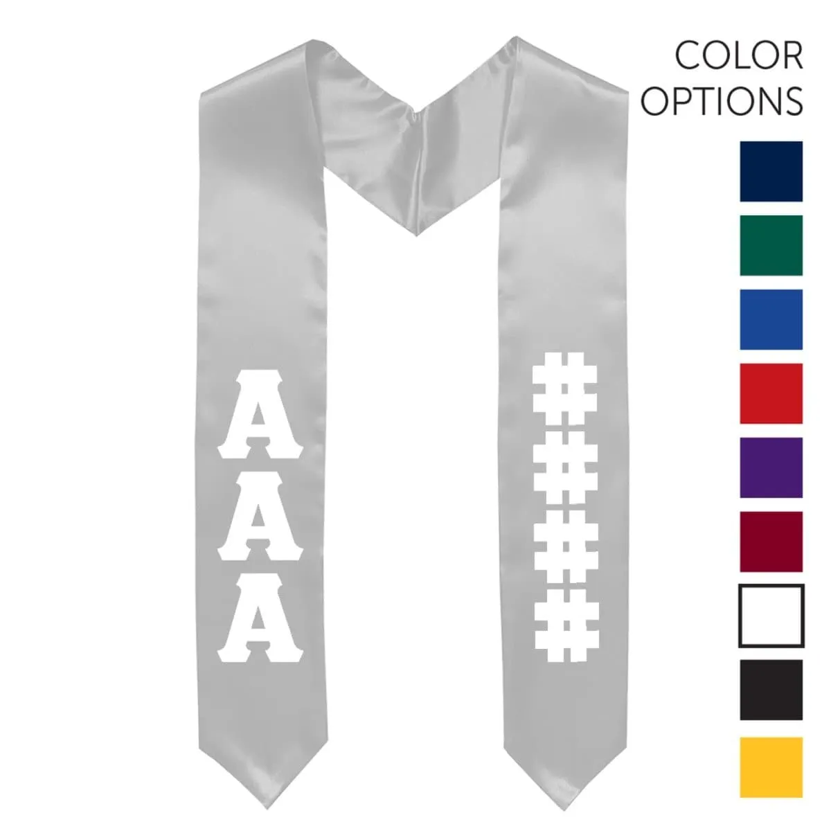 Delta Upsilon Pick Your Own Colors Graduation Stole