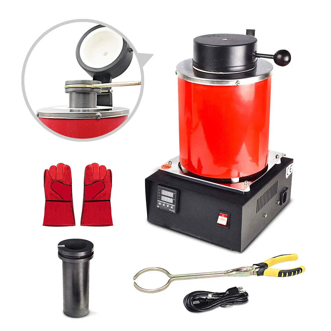 Electric Digital Metal Melting Furnace Kit