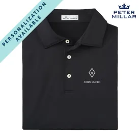 FIJI Personalized Peter Millar Black Polo With Symbol