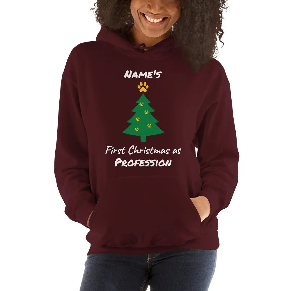 First Christmas As - Personalizable Unisex Hoodie