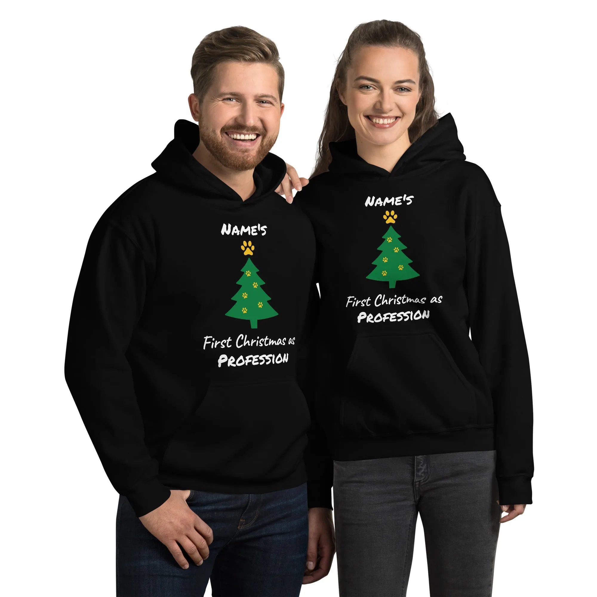 First Christmas As - Personalizable Unisex Hoodie