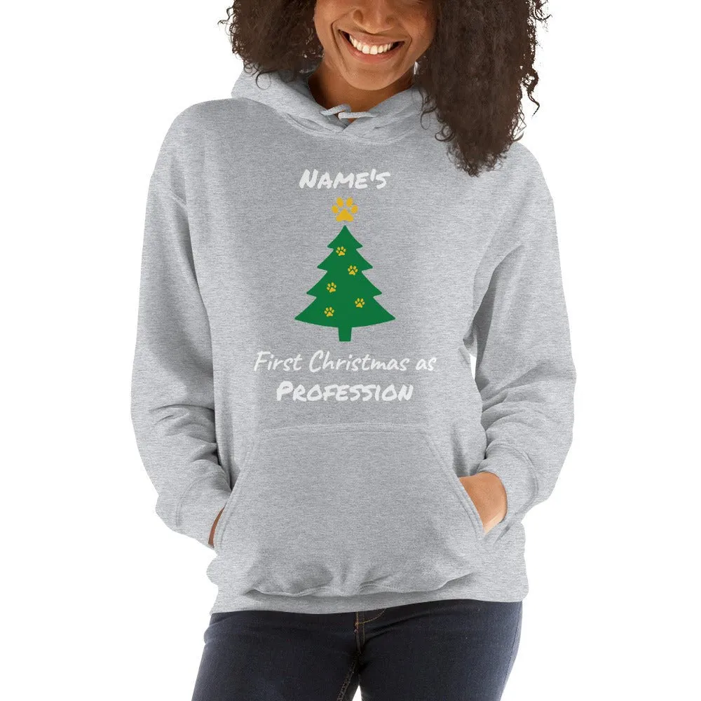 First Christmas As - Personalizable Unisex Hoodie