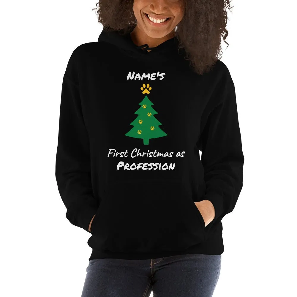 First Christmas As - Personalizable Unisex Hoodie