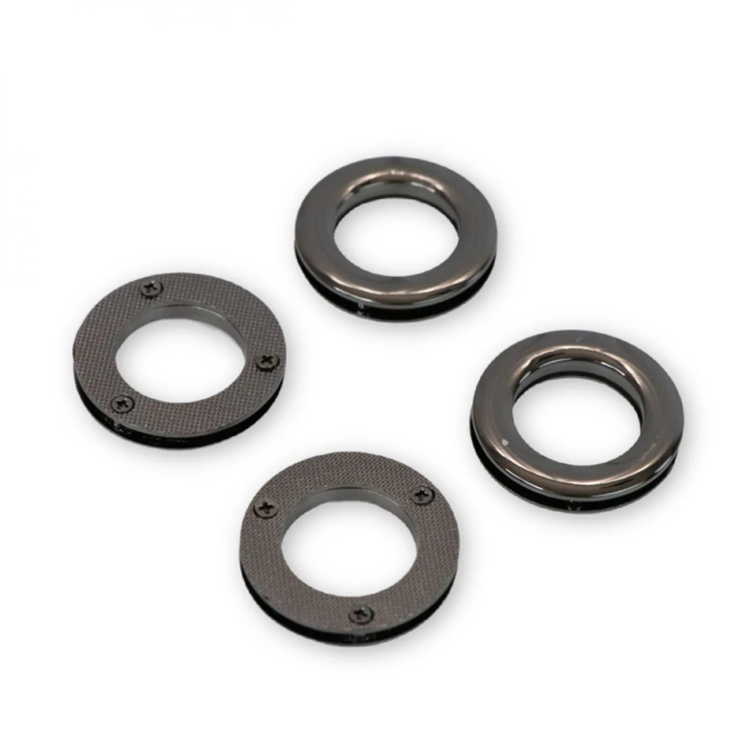 Four Screw Together Grommets 1" Gunmetal STS228B Sku: 64460