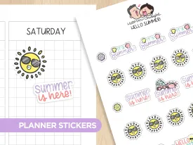 Hello Summer! Planner Stickers