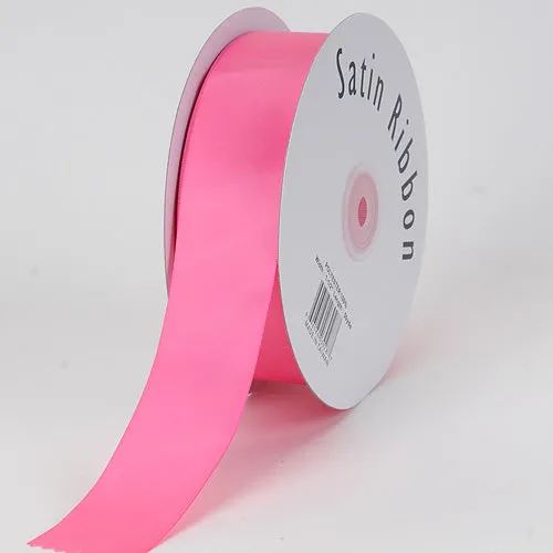 Hot Pink - Satin Ribbon Single Face - ( W: 3/8 Inch | L: 100 Yards )