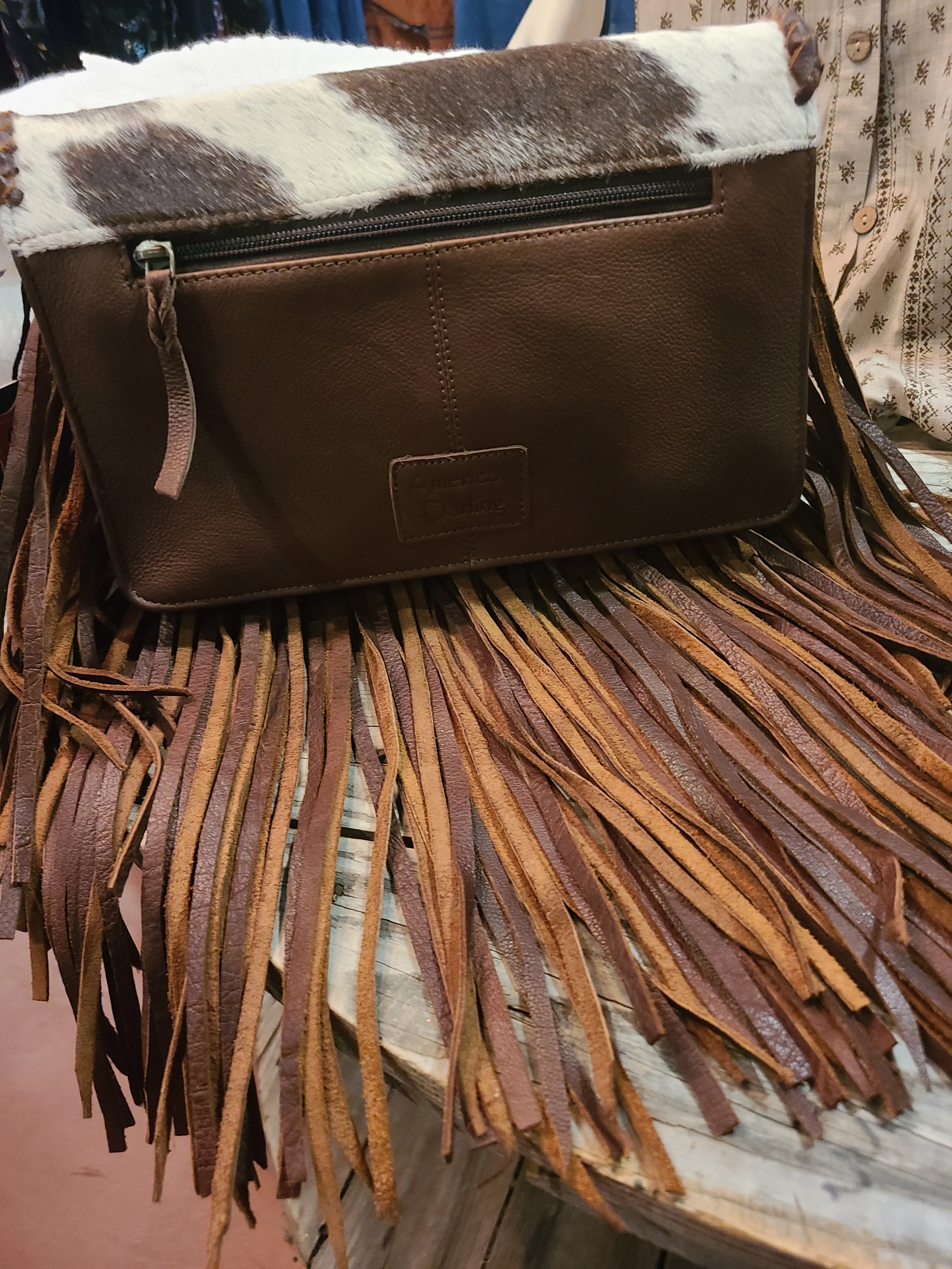 Howdy Fringe Leather Bag