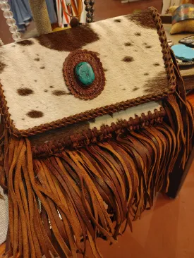 Howdy Fringe Leather Bag