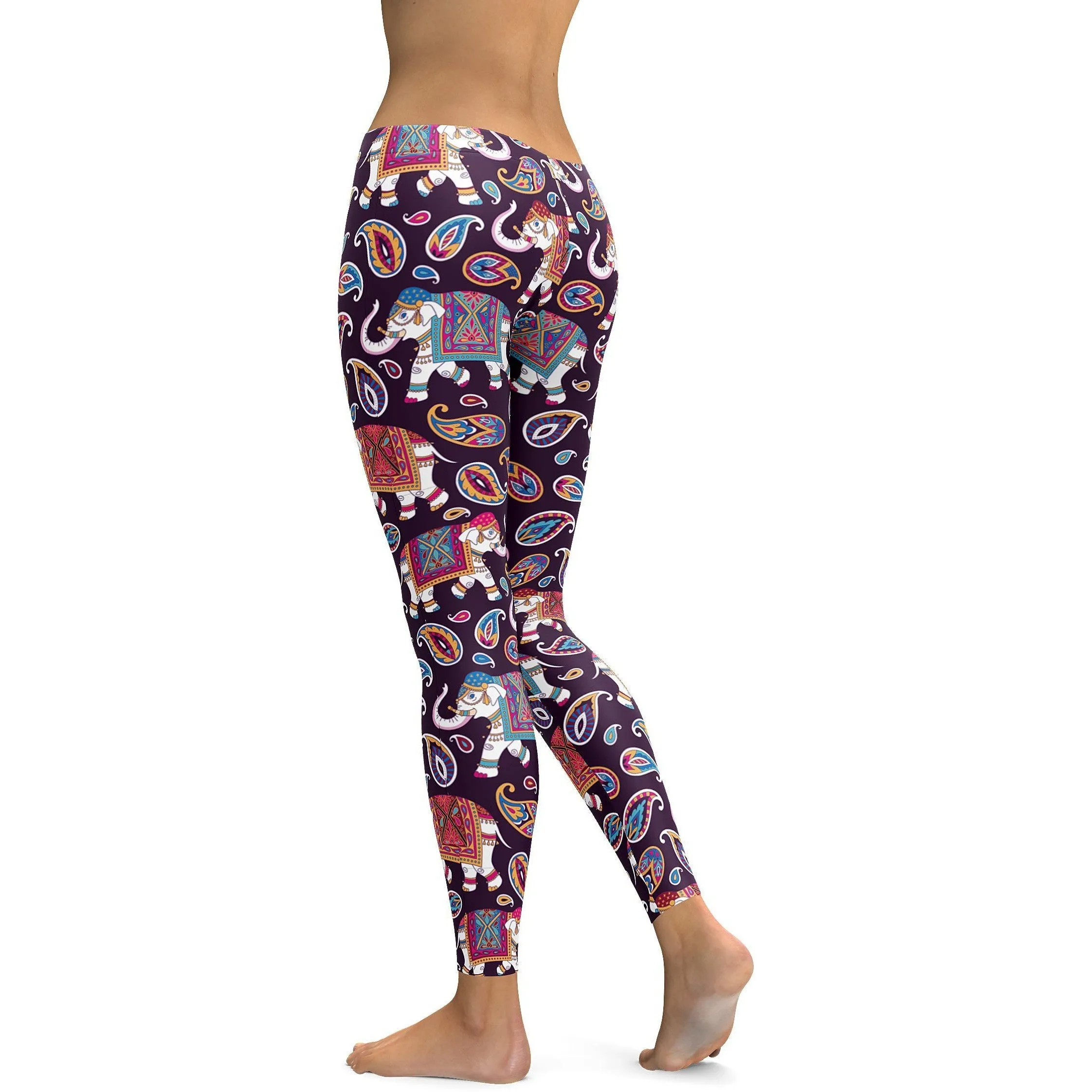 Indian Elephant Pattern Leggings