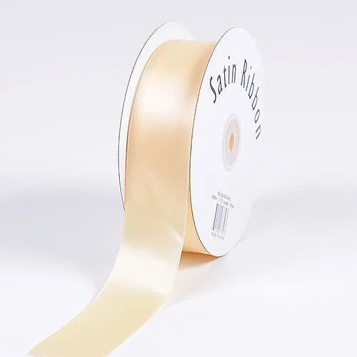 Ivory - Satin Ribbon Single Face - ( W: 1/8 Inch | L: 100 Yards )