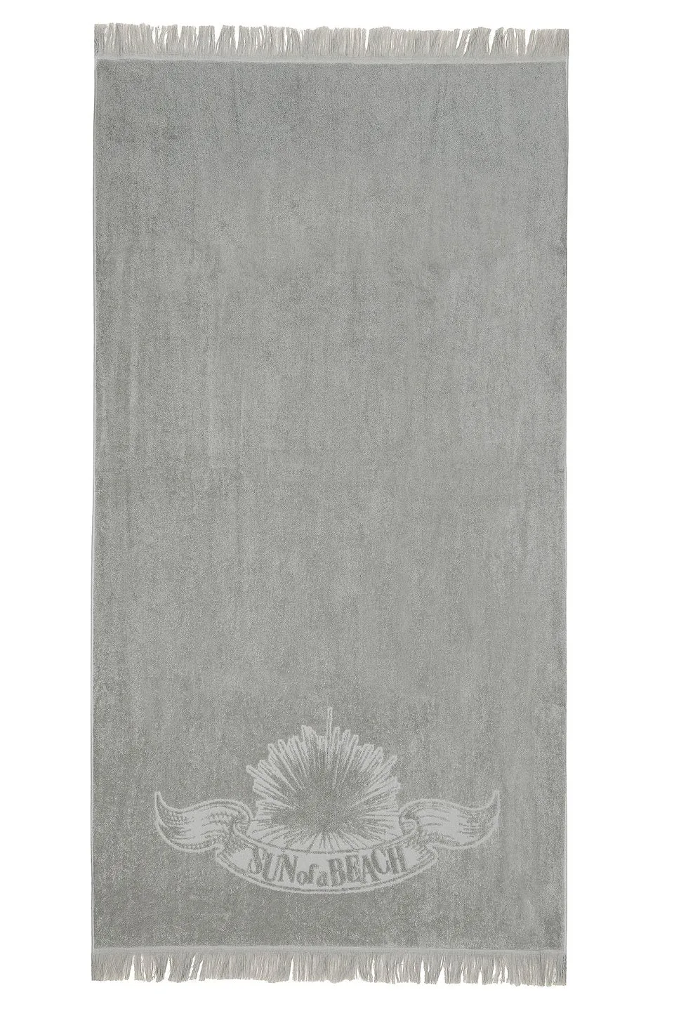 Just Silver monochrome beach towel