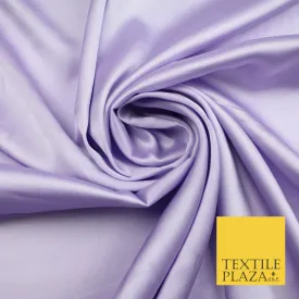 Light Lilac Fine Silky Smooth Liquid Sateen Satin Dress Fabric Drape Lining Material 7855