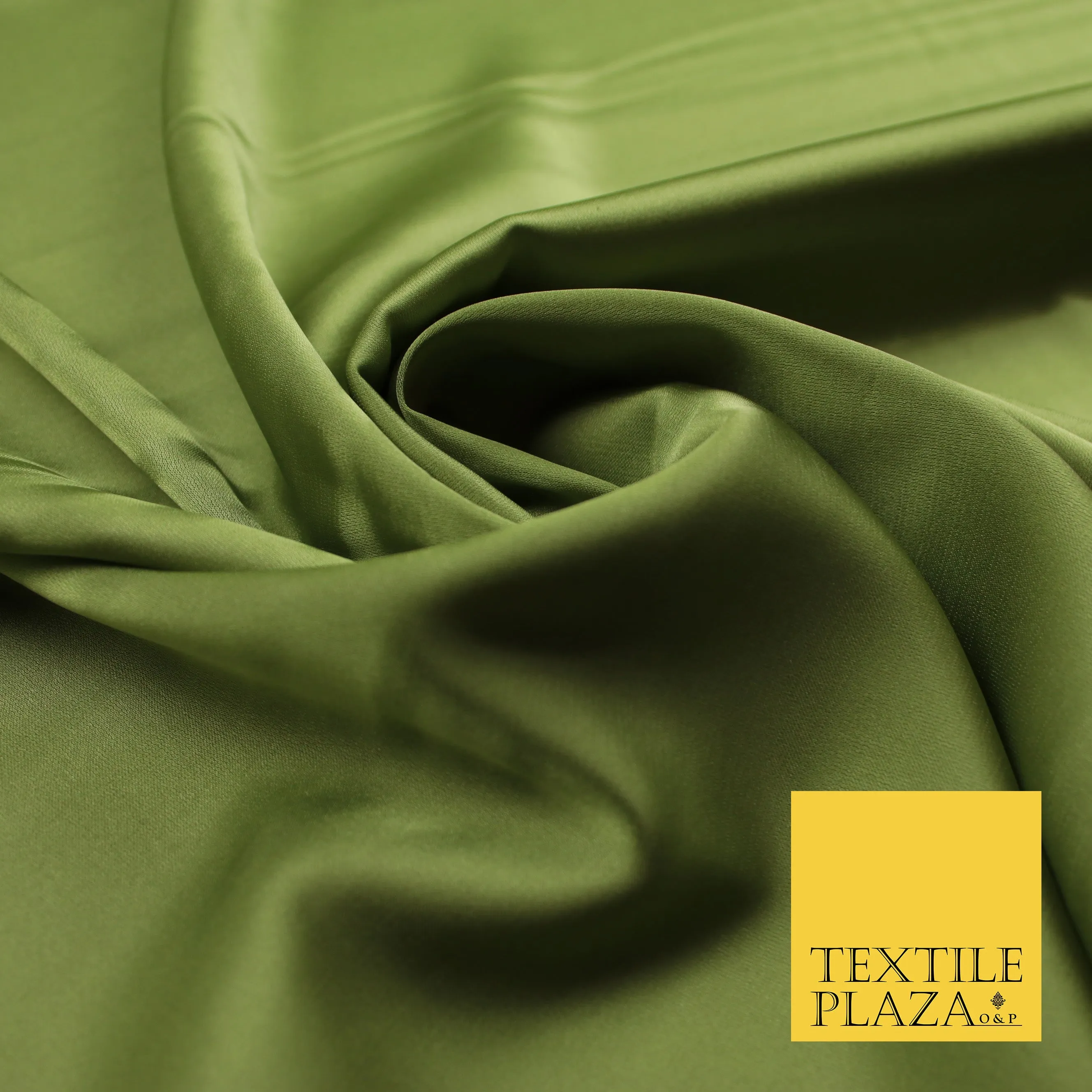 Light Olive Green Fine Silky Smooth Liquid Sateen Satin Dress Fabric Drape Lining Material 7897