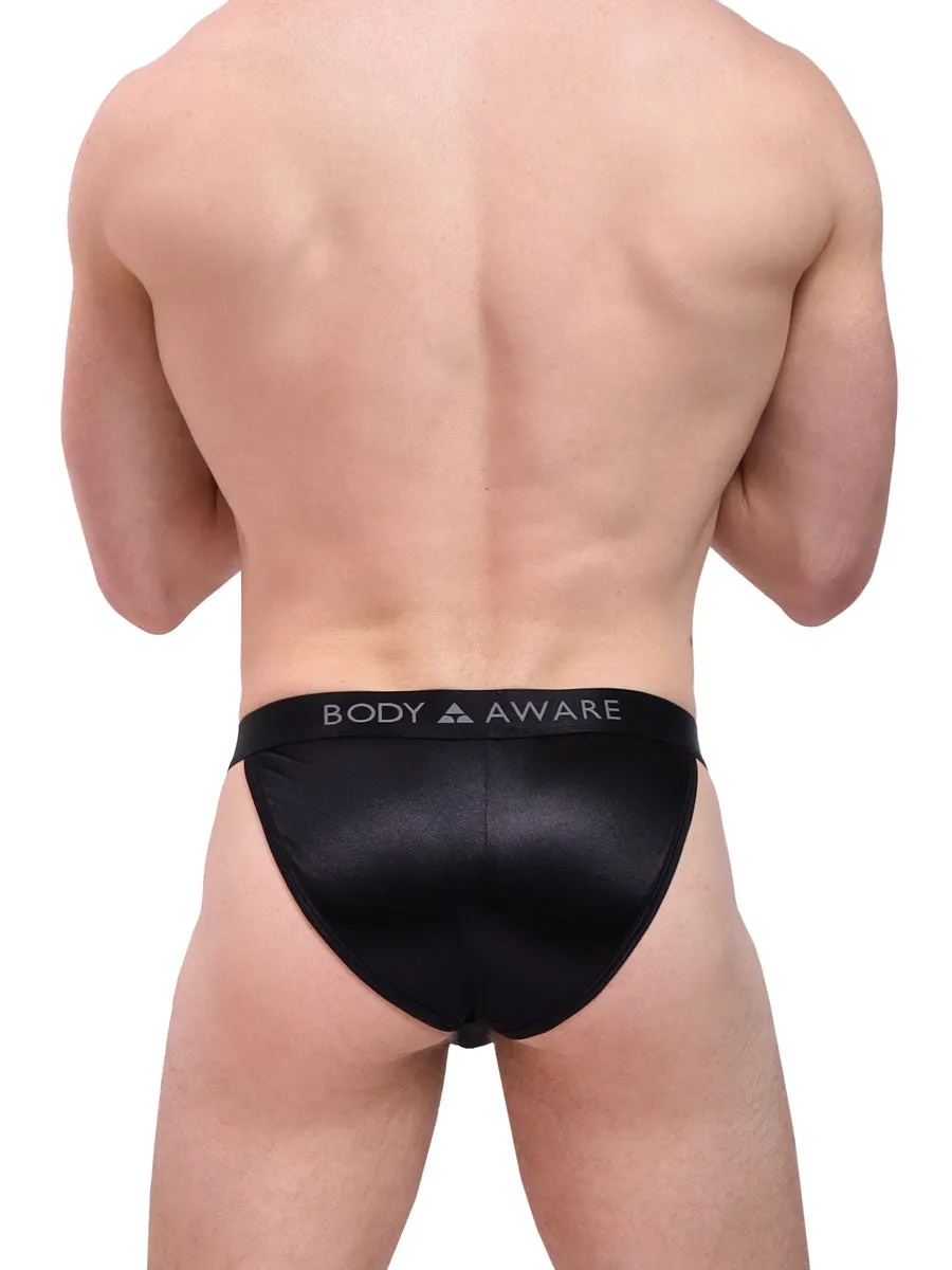 Luxe Satin Logo Tanga