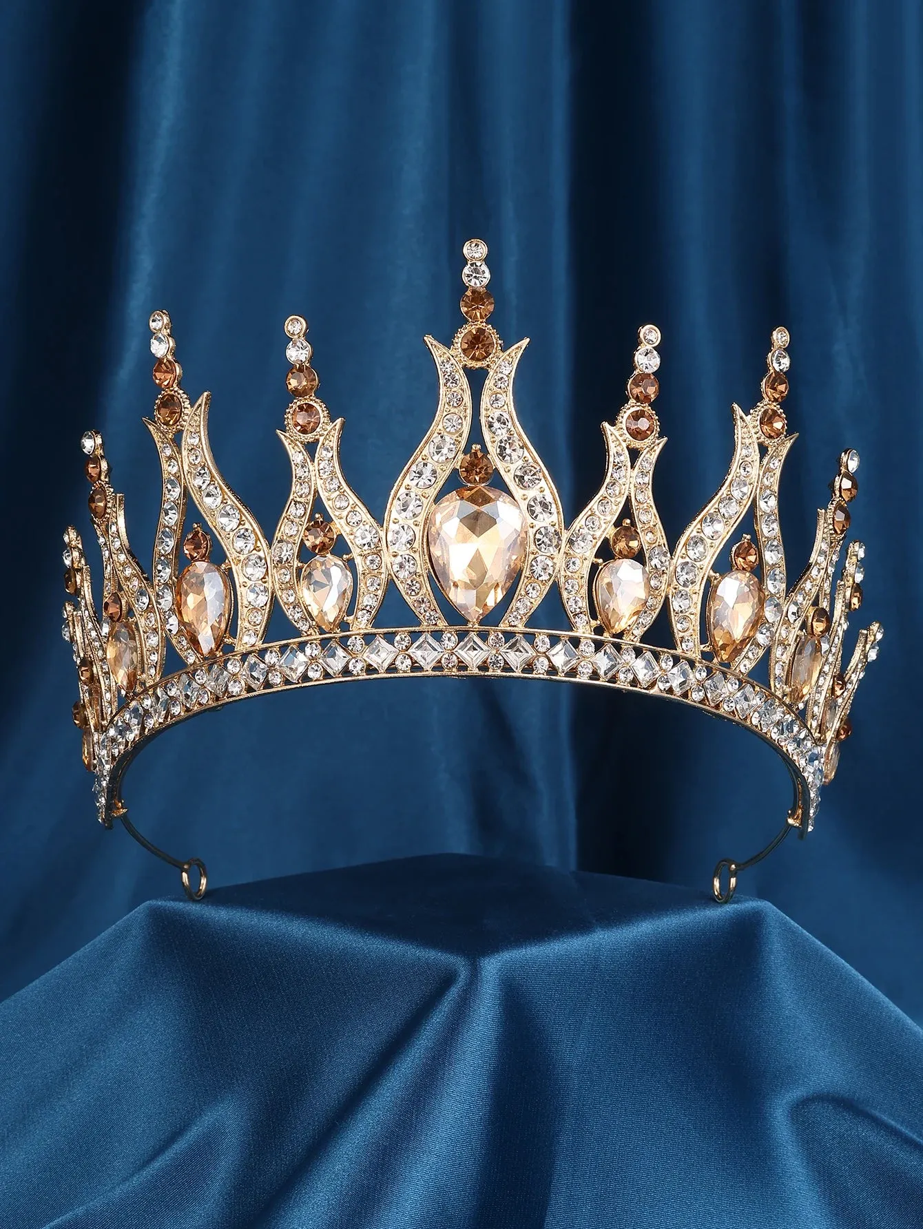 Luxury Crystal Crown Tiara Pageant Hair Accessories