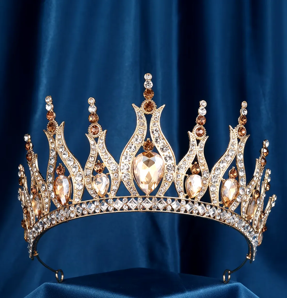 Luxury Crystal Crown Tiara Pageant Hair Accessories