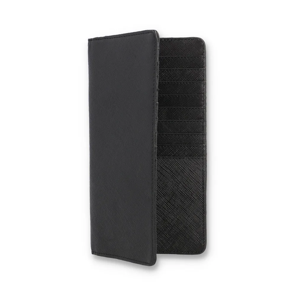 Marlow Black Saffiano Leather Travel Wallet